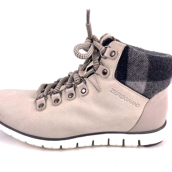 Cole Haan Womens Zerogrand Explorer Leather Walking Boots Ivory Size 5.5B - Picture 7 of 10